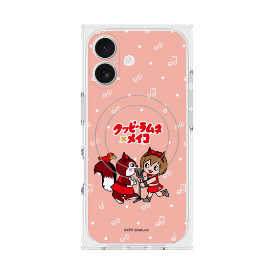 プレミアムスクエアケース with MagSafe［ 初音ミク×クッピーラムネ - MEIKO×ラム - デフォルメイラスト ］
