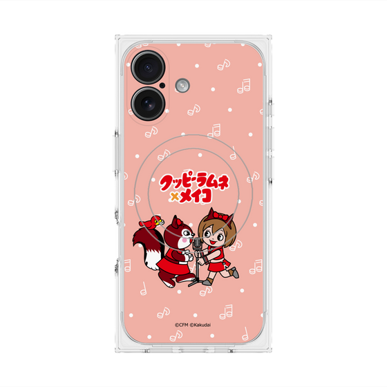 プレミアムスクエアケース with MagSafe［ 初音ミク×クッピーラムネ - MEIKO×ラム - デフォルメイラスト ］