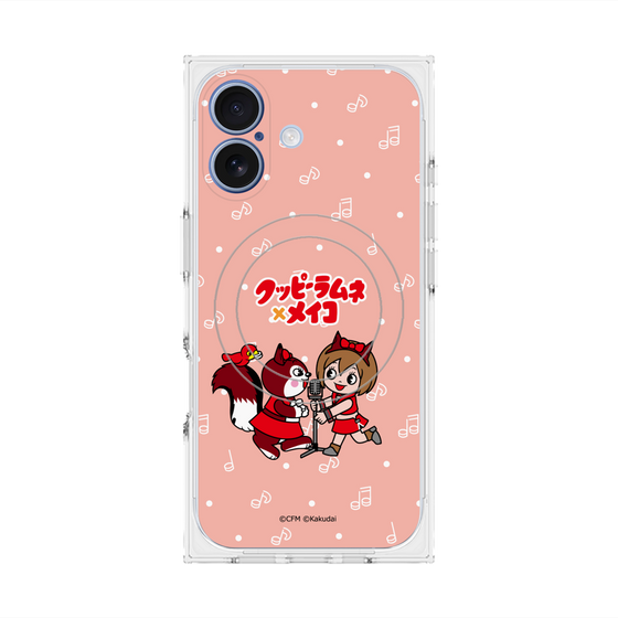 プレミアムスクエアケース with MagSafe［ 初音ミク×クッピーラムネ - MEIKO×ラム - デフォルメイラスト ］