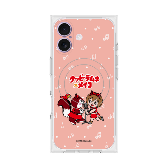 プレミアムスクエアケース with MagSafe［ 初音ミク×クッピーラムネ - MEIKO×ラム - デフォルメイラスト ］