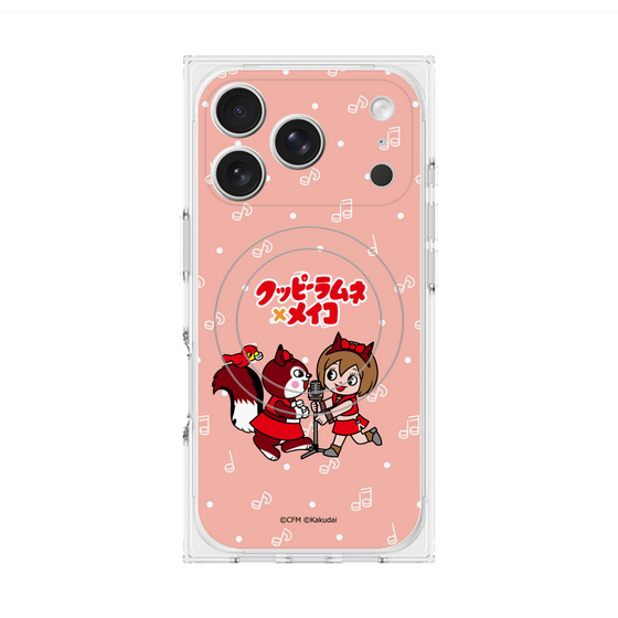 プレミアムスクエアケース with MagSafe［ 初音ミク×クッピーラムネ - MEIKO×ラム - デフォルメイラスト ］