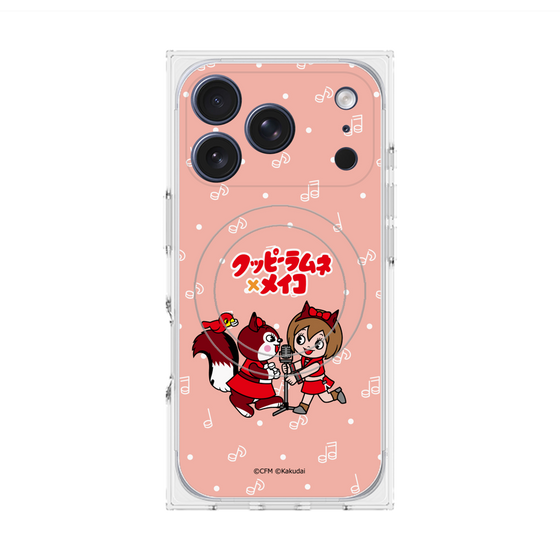 プレミアムスクエアケース with MagSafe［ 初音ミク×クッピーラムネ - MEIKO×ラム - デフォルメイラスト ］