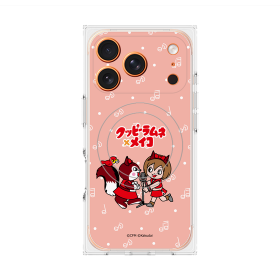プレミアムスクエアケース with MagSafe［ 初音ミク×クッピーラムネ - MEIKO×ラム - デフォルメイラスト ］