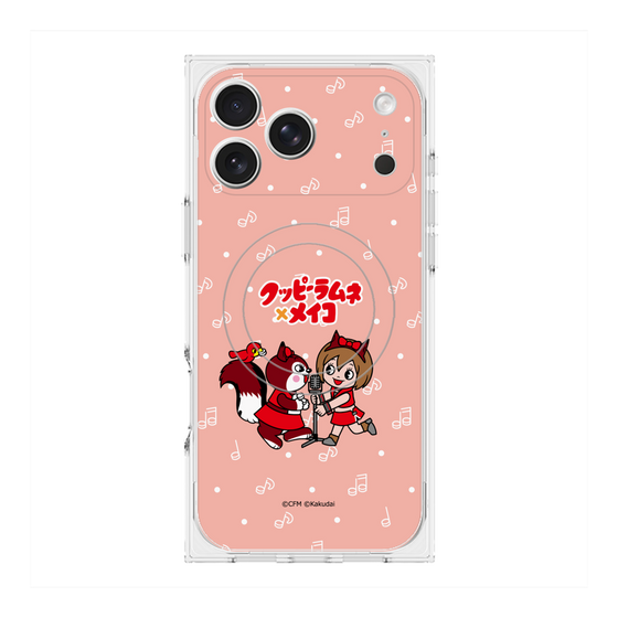プレミアムスクエアケース with MagSafe［ 初音ミク×クッピーラムネ - MEIKO×ラム - デフォルメイラスト ］
