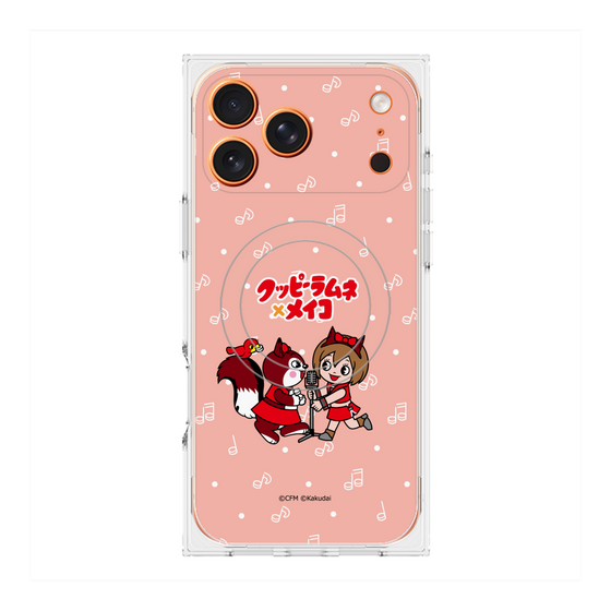 プレミアムスクエアケース with MagSafe［ 初音ミク×クッピーラムネ - MEIKO×ラム - デフォルメイラスト ］
