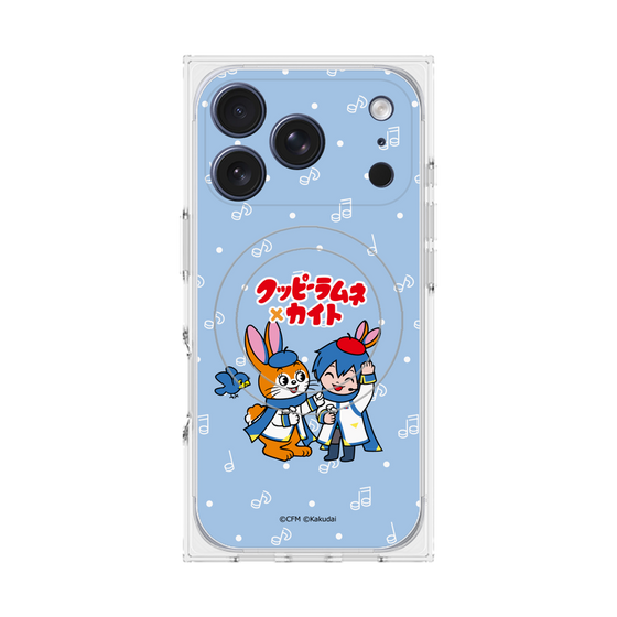 プレミアムスクエアケース with MagSafe［ 初音ミク×クッピーラムネ - KAITO×クッピー - デフォルメイラスト ］