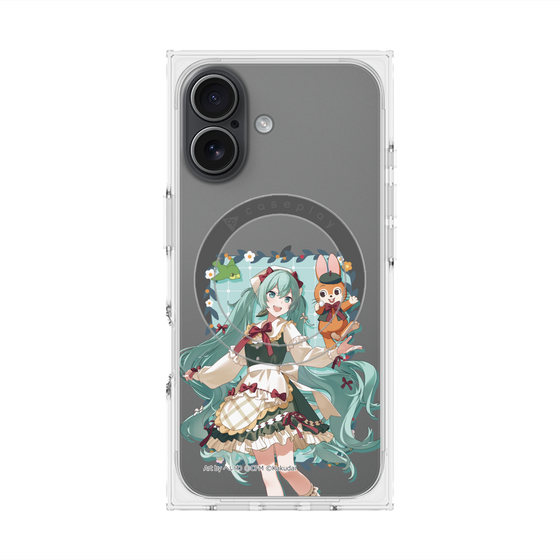 プレミアムスクエアケース with MagSafe［ 初音ミク×クッピーラムネ - 初音ミク×クッピー - 等身イラスト1 ］