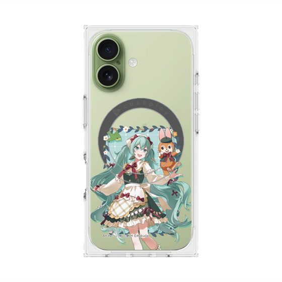 プレミアムスクエアケース with MagSafe［ 初音ミク×クッピーラムネ - 初音ミク×クッピー - 等身イラスト1 ］