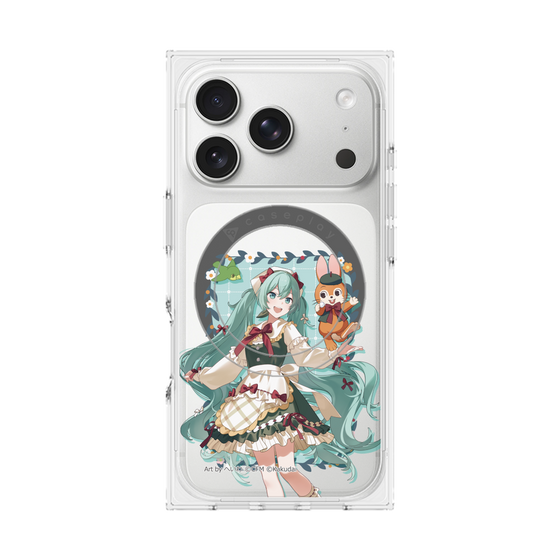 プレミアムスクエアケース with MagSafe［ 初音ミク×クッピーラムネ - 初音ミク×クッピー - 等身イラスト1 ］