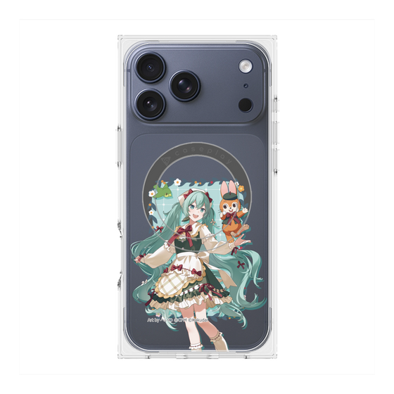 プレミアムスクエアケース with MagSafe［ 初音ミク×クッピーラムネ - 初音ミク×クッピー - 等身イラスト1 ］