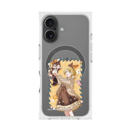 プレミアムスクエアケース with MagSafe［ 初音ミク×クッピーラムネ - 鏡音リン×ラム - 等身イラスト1 ］