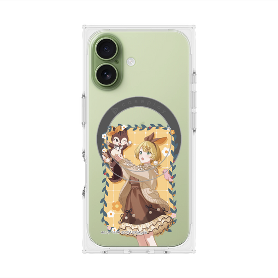プレミアムスクエアケース with MagSafe［ 初音ミク×クッピーラムネ - 鏡音リン×ラム - 等身イラスト1 ］