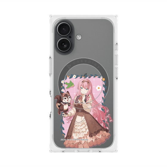 プレミアムスクエアケース with MagSafe［ 初音ミク×クッピーラムネ - 巡音ルカ×ラム - 等身イラスト1 ］