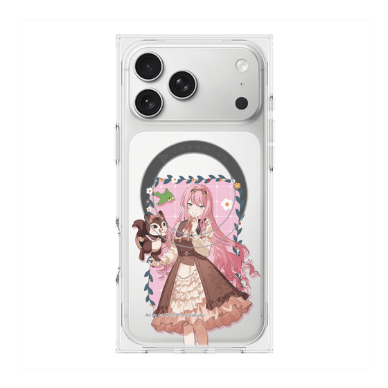 プレミアムスクエアケース with MagSafe［ 初音ミク×クッピーラムネ - 巡音ルカ×ラム - 等身イラスト1 ］