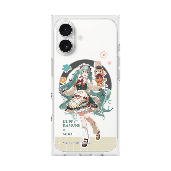 プレミアムスクエアケース with MagSafe［ 初音ミク×クッピーラムネ - 初音ミク×クッピー - 等身イラスト2 ］