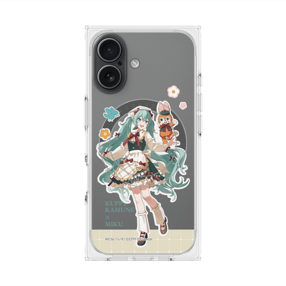 プレミアムスクエアケース with MagSafe［ 初音ミク×クッピーラムネ - 初音ミク×クッピー - 等身イラスト2 ］