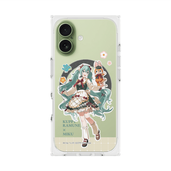 プレミアムスクエアケース with MagSafe［ 初音ミク×クッピーラムネ - 初音ミク×クッピー - 等身イラスト2 ］