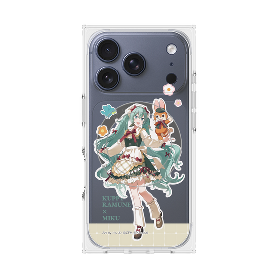 プレミアムスクエアケース with MagSafe［ 初音ミク×クッピーラムネ - 初音ミク×クッピー - 等身イラスト2 ］