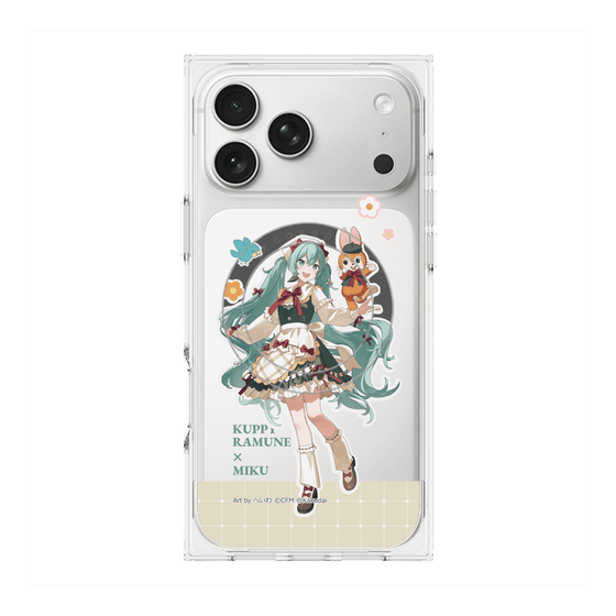 プレミアムスクエアケース with MagSafe［ 初音ミク×クッピーラムネ - 初音ミク×クッピー - 等身イラスト2 ］