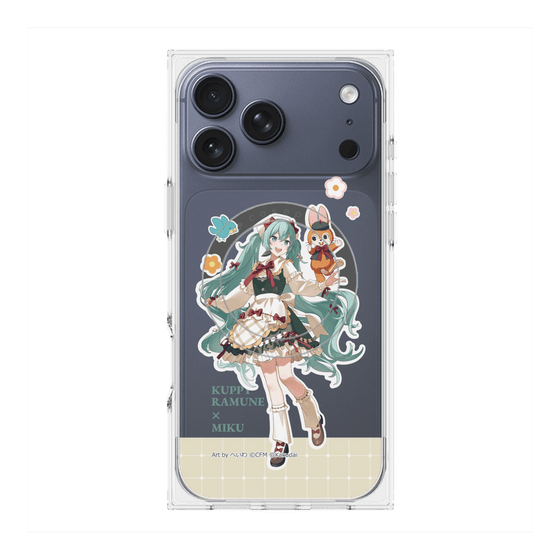プレミアムスクエアケース with MagSafe［ 初音ミク×クッピーラムネ - 初音ミク×クッピー - 等身イラスト2 ］