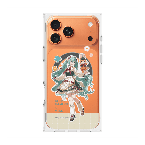 プレミアムスクエアケース with MagSafe［ 初音ミク×クッピーラムネ - 初音ミク×クッピー - 等身イラスト2 ］