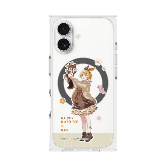 プレミアムスクエアケース with MagSafe［ 初音ミク×クッピーラムネ - 鏡音リン×ラム - 等身イラスト2 ］