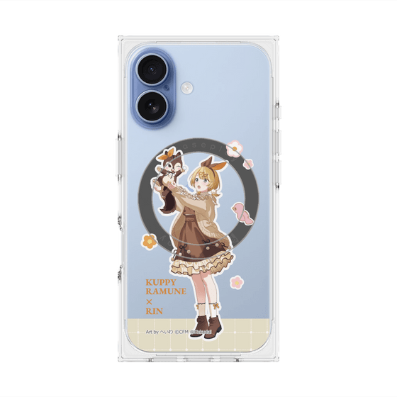 プレミアムスクエアケース with MagSafe［ 初音ミク×クッピーラムネ - 鏡音リン×ラム - 等身イラスト2 ］