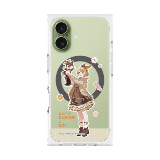 プレミアムスクエアケース with MagSafe［ 初音ミク×クッピーラムネ - 鏡音リン×ラム - 等身イラスト2 ］