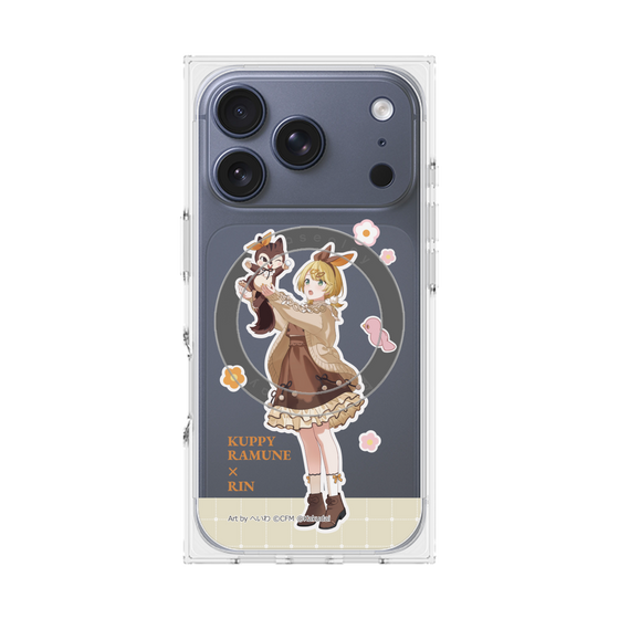 プレミアムスクエアケース with MagSafe［ 初音ミク×クッピーラムネ - 鏡音リン×ラム - 等身イラスト2 ］