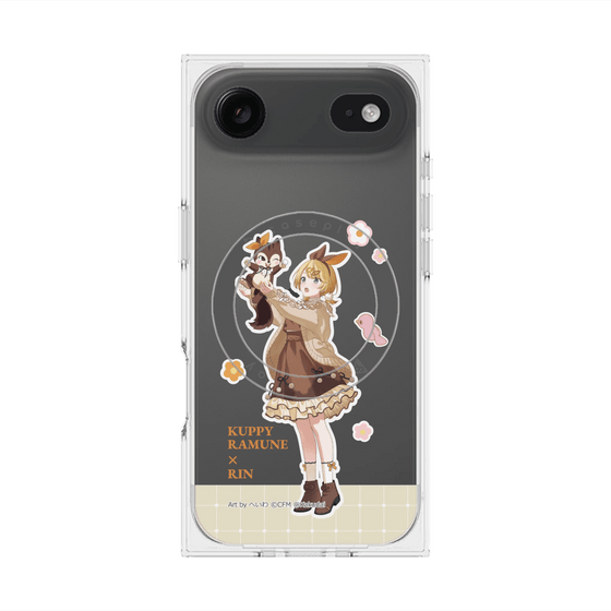 プレミアムスクエアケース with MagSafe［ 初音ミク×クッピーラムネ - 鏡音リン×ラム - 等身イラスト2 ］