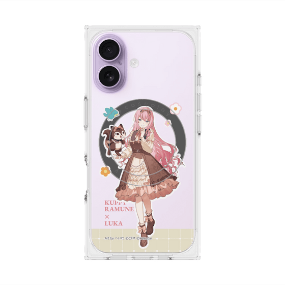 プレミアムスクエアケース with MagSafe［ 初音ミク×クッピーラムネ - 巡音ルカ×ラム - 等身イラスト2 ］