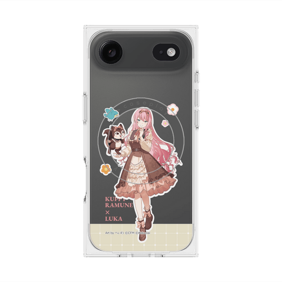 プレミアムスクエアケース with MagSafe［ 初音ミク×クッピーラムネ - 巡音ルカ×ラム - 等身イラスト2 ］