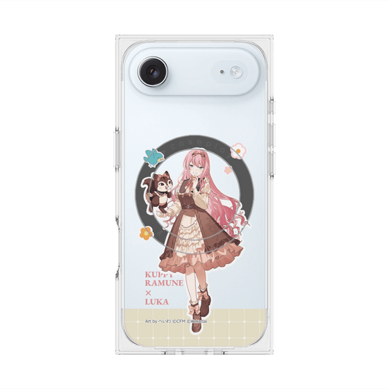 プレミアムスクエアケース with MagSafe［ 初音ミク×クッピーラムネ - 巡音ルカ×ラム - 等身イラスト2 ］