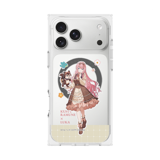 プレミアムスクエアケース with MagSafe［ 初音ミク×クッピーラムネ - 巡音ルカ×ラム - 等身イラスト2 ］