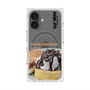 プレミアムスクエアケース with MagSafe［ ヴィレッジヴァンガードダイナー - チョコレート&クリームチーズパンケーキ ］