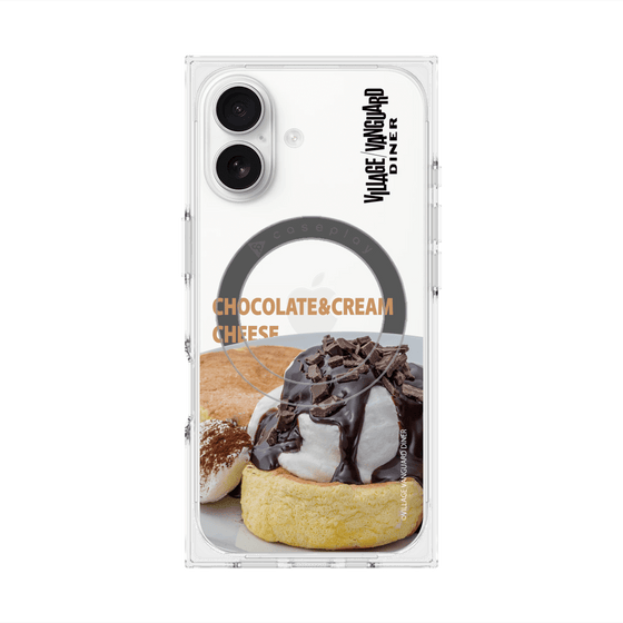 プレミアムスクエアケース with MagSafe［ ヴィレッジヴァンガードダイナー - チョコレート&クリームチーズパンケーキ ］