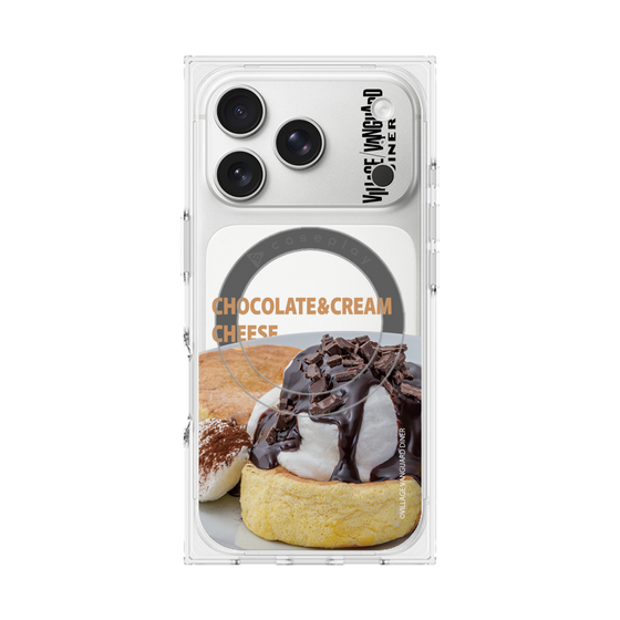 プレミアムスクエアケース with MagSafe［ ヴィレッジヴァンガードダイナー - チョコレート&クリームチーズパンケーキ ］