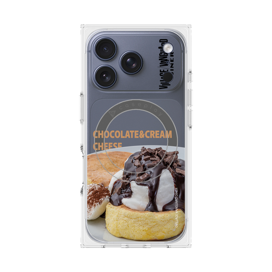 プレミアムスクエアケース with MagSafe［ ヴィレッジヴァンガードダイナー - チョコレート&クリームチーズパンケーキ ］