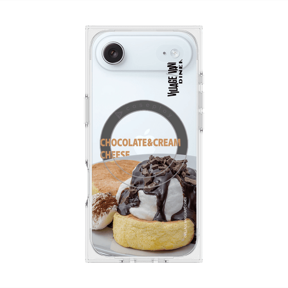 プレミアムスクエアケース with MagSafe［ ヴィレッジヴァンガードダイナー - チョコレート&クリームチーズパンケーキ ］