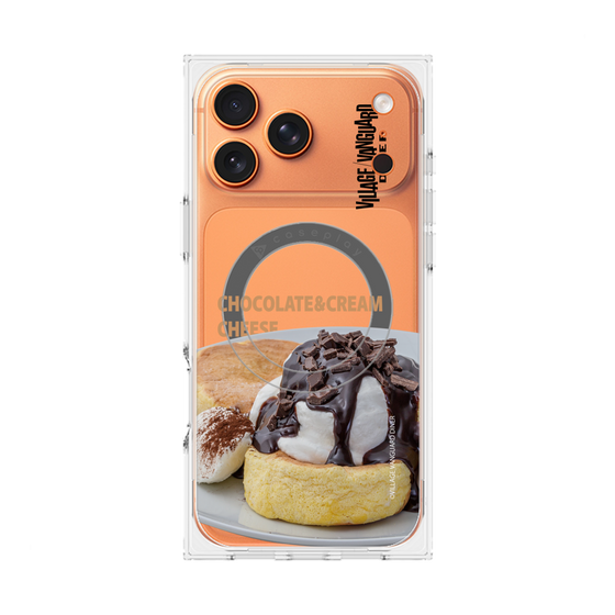 プレミアムスクエアケース with MagSafe［ ヴィレッジヴァンガードダイナー - チョコレート&クリームチーズパンケーキ ］