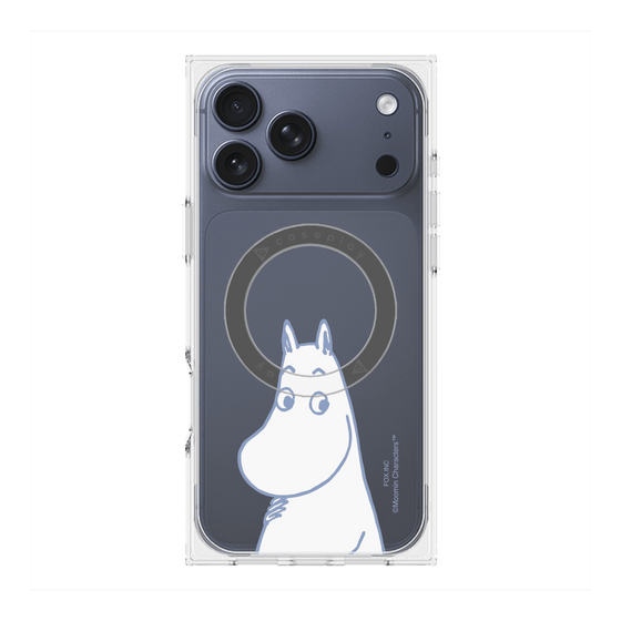 プレミアムスクエアケース with MagSafe［ MOOMIN - Familiar face ］