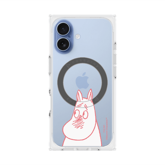 プレミアムスクエアケース with MagSafe［ MOOMIN - Blushing face ］
