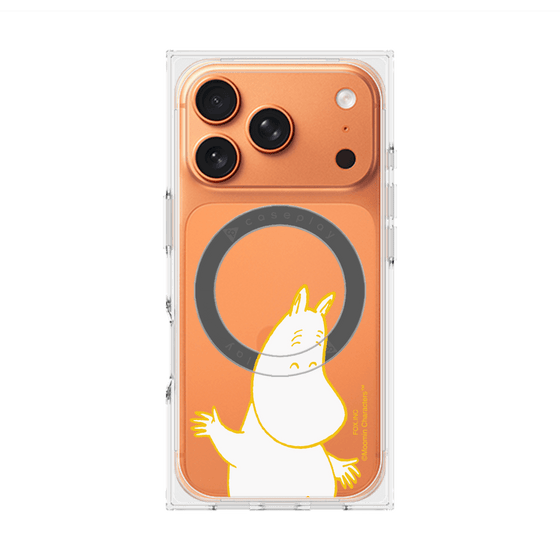 プレミアムスクエアケース with MagSafe［ MOOMIN - Happy face ］