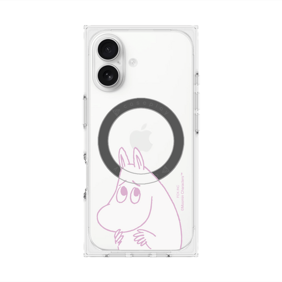 プレミアムスクエアケース with MagSafe［ MOOMIN - Fearful face ］