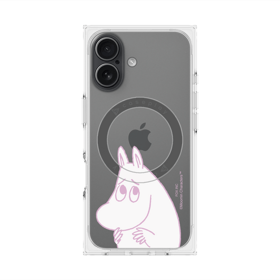 プレミアムスクエアケース with MagSafe［ MOOMIN - Fearful face ］