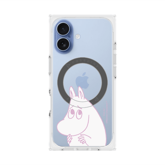 プレミアムスクエアケース with MagSafe［ MOOMIN - Fearful face ］