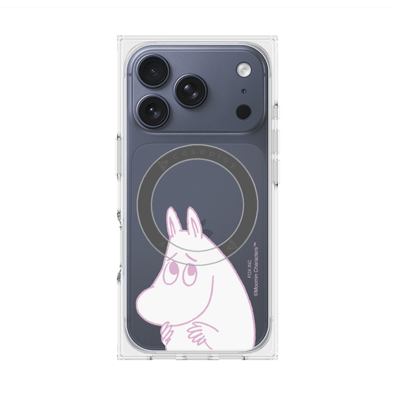 プレミアムスクエアケース with MagSafe［ MOOMIN - Fearful face ］