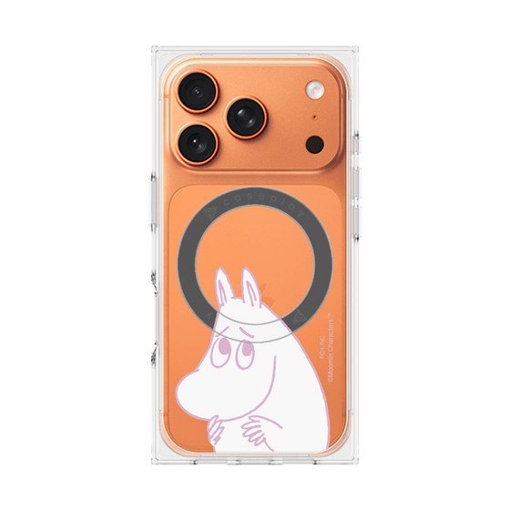 プレミアムスクエアケース with MagSafe［ MOOMIN - Fearful face ］