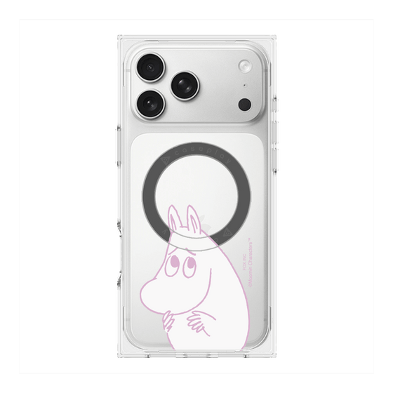 プレミアムスクエアケース with MagSafe［ MOOMIN - Fearful face ］