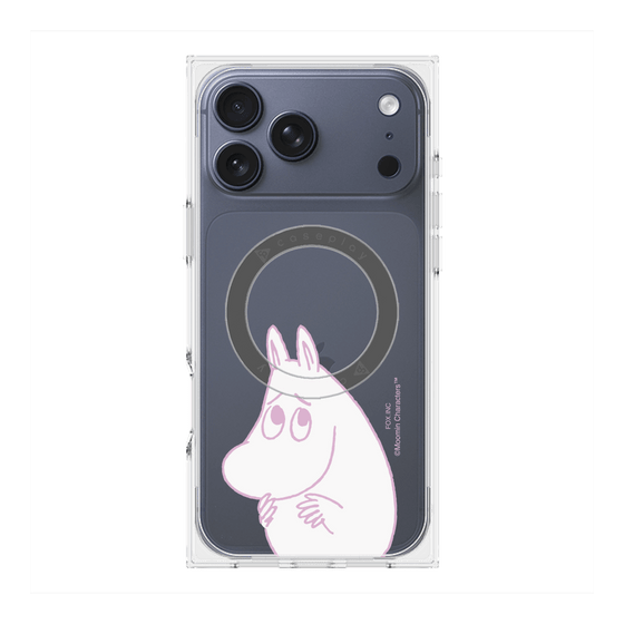 プレミアムスクエアケース with MagSafe［ MOOMIN - Fearful face ］